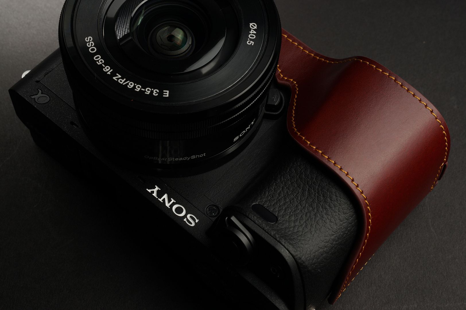 Genuine Real Leather Full Camera Case Bag Cover for Sony A6400 A6100